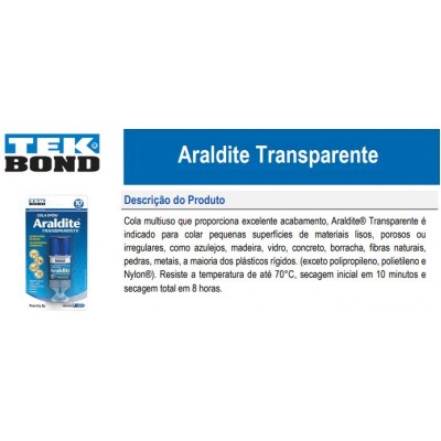 Araldite Transparente 06Gr Blister Tekbond