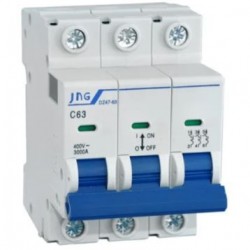 DISJUNTOR TRIPOLAR 63A BCO DIN JNG