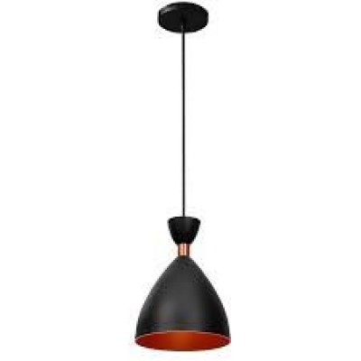 F - PENDENTE CALIFORNIA PRETO C/ COBRE ENERLUX