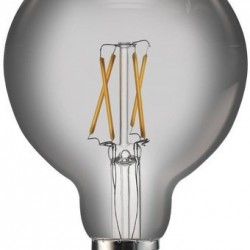 O - LAMPADA LED FILAMENTO G125 BLACK 03W 2200K B&D