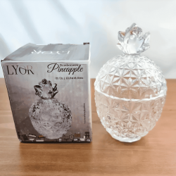 F - BOMBONIERE PINEAPPLE 15CM CRISTAL(4492)