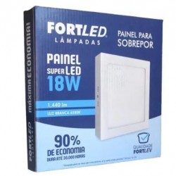PAINEL LED 18W SOB QUAD 6500K BR FORTLED