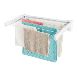 Varal Retrátil de Roupas Reforçado Branco de Plástico OR16390 Ordene