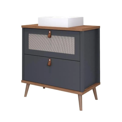 Armario Veneto 60Cm Titanium/Freijo Mgm