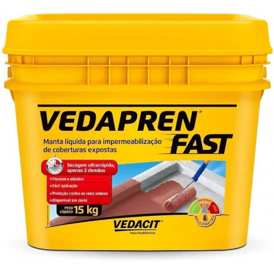 Pintura Impermeavel Vedacit Vedapren Fast Branco 15Kg