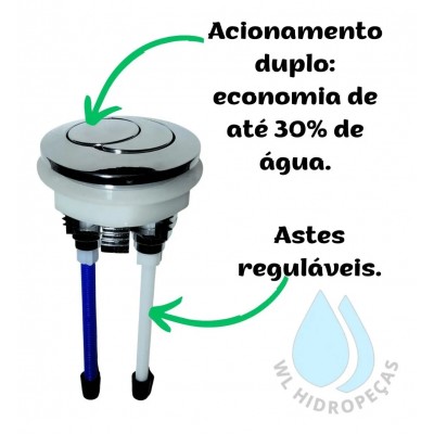 Botao Acio Duplo Cr Mbd/U2 Astra