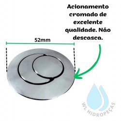 Botao Acio Duplo Cr Mbd/U2 Astra