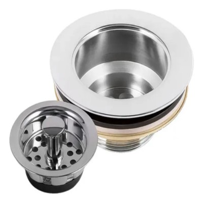 VALVULA AMERICANA 3.1/2 METAL CROMADO