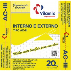 Argamassa Flex Ac3 20Kg Vilamix