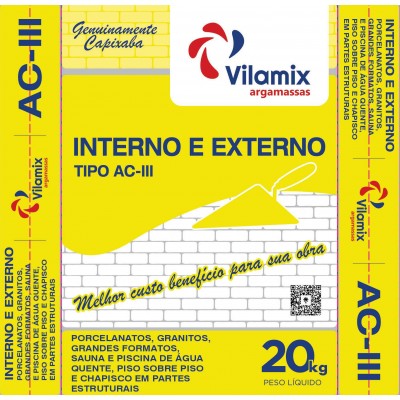 Argamassa Flex Ac3 20Kg Vilamix