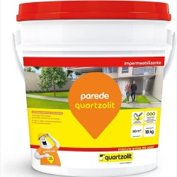 Pintura Emborrachada P/ Parede Quartzolit Branco 18Kg