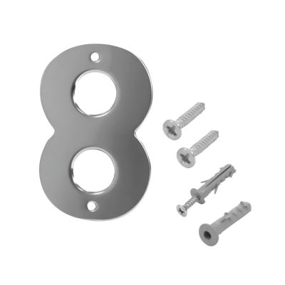 NUMERO RESIDENCIAL ACO INOX 8 6170 ANKOR