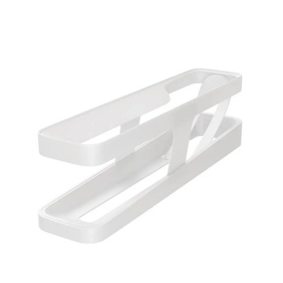 Porta Ovos com Rolamento Automático em Plástico Branco - 220149