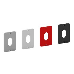 Condulete Tampa Para Tomada Vertical Cinza Andaluz