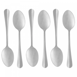 Cj 06 Colheres P/Mesa Aço Inox Positano 1274 Lyor