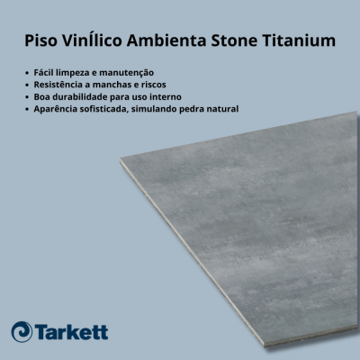 IG - LVT AMBIENTA STONE TITANIUM 0,55X920X920MM TARKETT