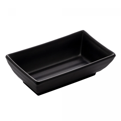 Porta Shoyu Retangular Melanina Toquio 10Cm Preto 2843 Lyor
