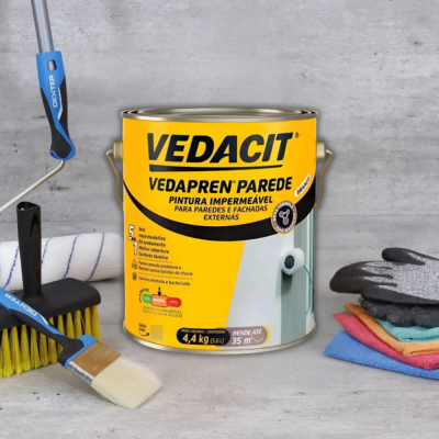 PINTURA IMPERMEAVEL PAREDE VEDAPREN 4,4KG VEDACIT