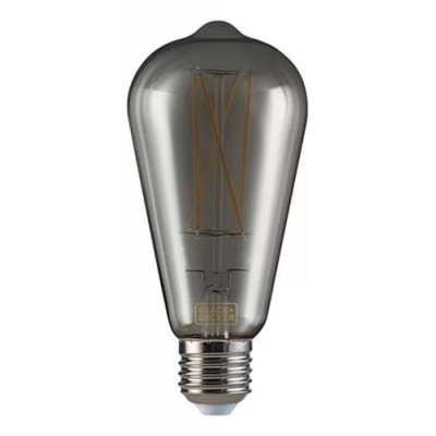 O - LAMPADA LED FILAMENTO ST64 BLACK 03W 2200K B&D