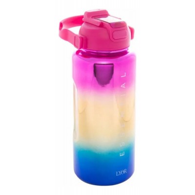 F - CJ 03 GARRAFAS SQUEEZE POLICARBONATO ROSA LYOR