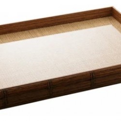 Bandeja De Madeira Bambu Com Sisal Natural - 13443 Wolff