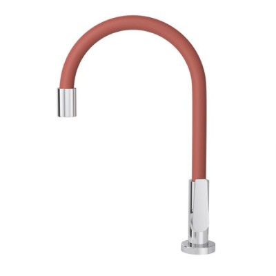 Torneira Cozinha Mesa Bica Flexivel Cromado/Terracota 1167 C23 Deca Motion