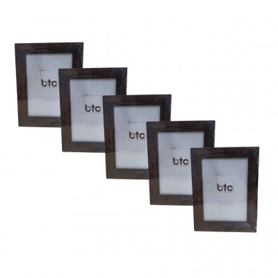 Porta Retrato 18x13 cm de Madeira Natural Escura BTC