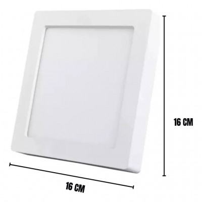 O - PAINEL LED 12W EMB QUAD 6500K BR ECO B&D