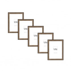 Porta Retrato 18x13 cm Bordas Finas Resina Madeira BTC