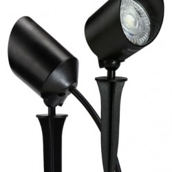 O - LED ESPETO JARDIM 5W PT LUZ VD ECO B&D
