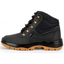 Bota Botina  Amarrar Trabalho Segurança Epi N38 Crival Grupon Infinity Bico Pvc