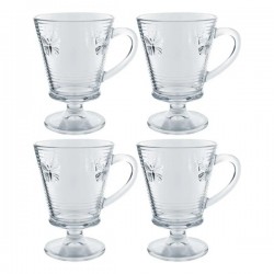 Conjunto 04 Tacas Para Cappuccino Lines Butterfly 21046 Wolff