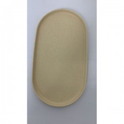 Travessa Oval Bambu PP Lines Bege 37,5cm 220839 Lyor