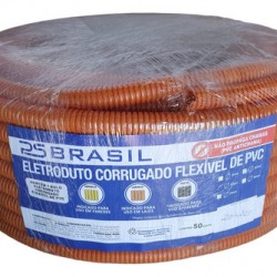 Eletroduto Corrugado Psbrasil 20mm Laranja Rl C/ 50m