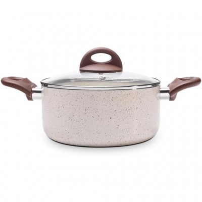 Jogo Panelas 8 Peças Ceramic Life Smart Plus Vanilla Brinox