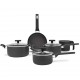 Jogo de Panelas 5 Peças Brinox Antiaderente Preserve Cinza