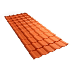 TELHA PVC PLAN TERRACOTA 2,42X0,88 06 ONDAS MAXPLAST