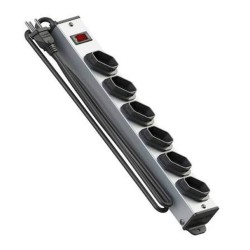 Filtro de Linha Metalico Qualitronix QFLM6 6 Tomadas 2P+T